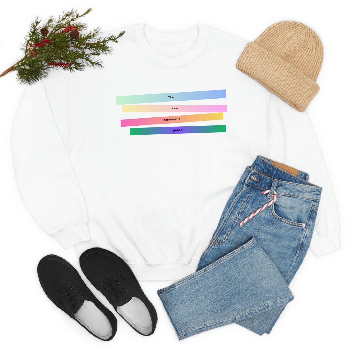 YOU ARE SOMEONE'S GOALS - Unisex Heavy Blend™ Crewneck Sweatshirt