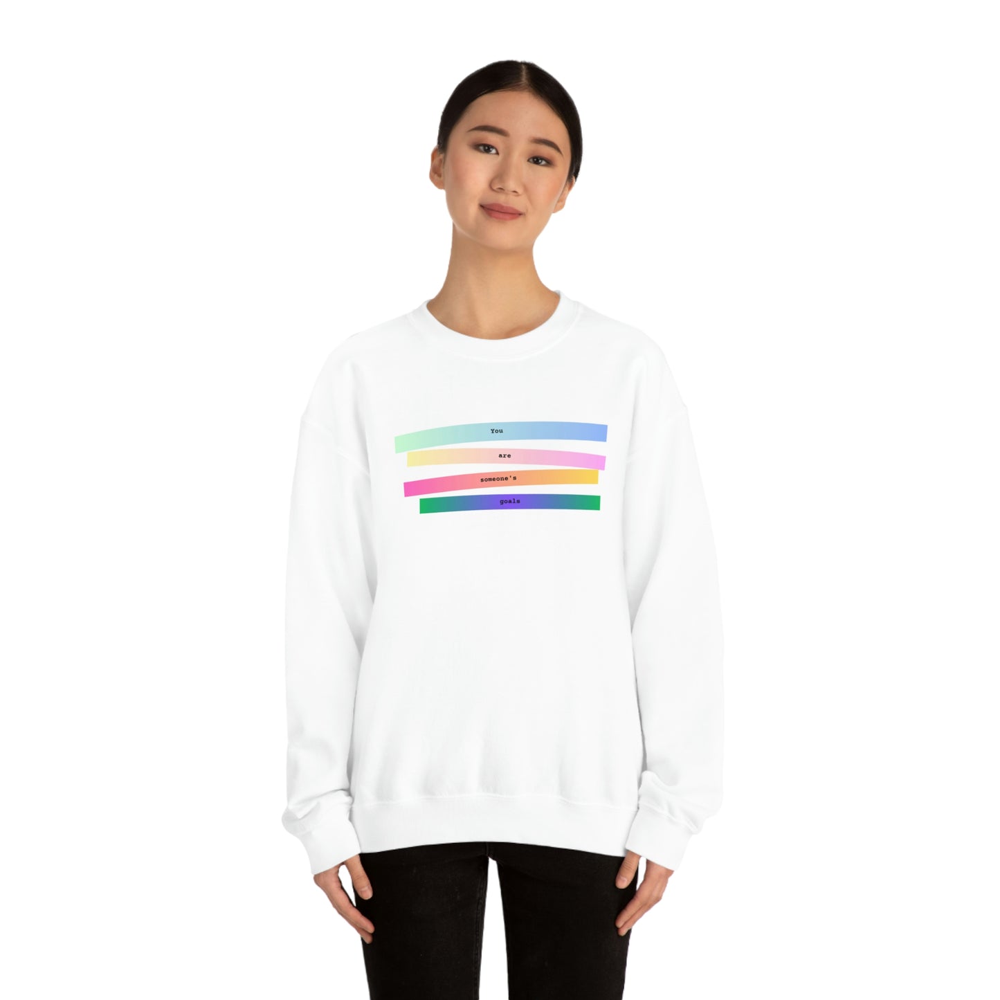 YOU ARE SOMEONE'S GOALS - Unisex Heavy Blend™ Crewneck Sweatshirt