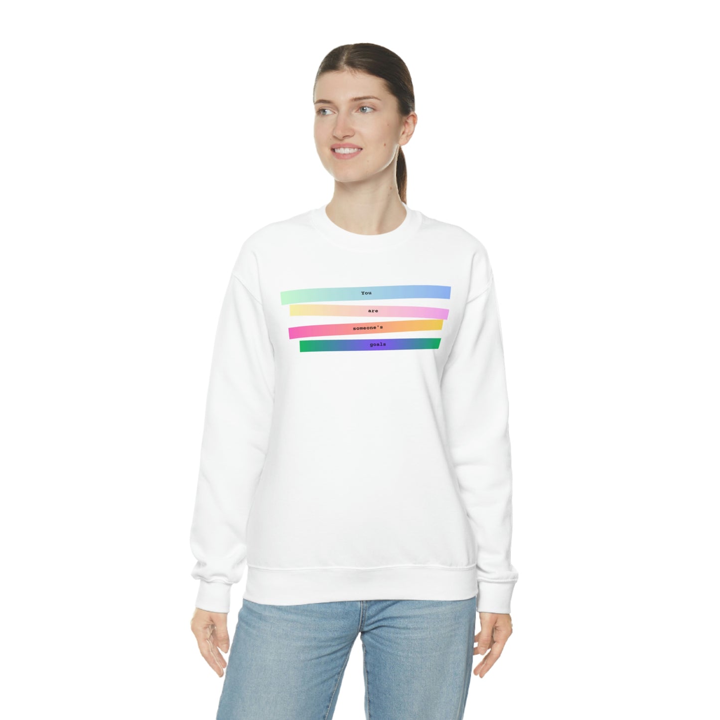 YOU ARE SOMEONE'S GOALS - Unisex Heavy Blend™ Crewneck Sweatshirt